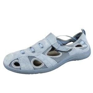 Earth Origins Women's Camby Fisherman Gray Leather Sz 10 Medium Gently Used 2025